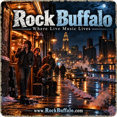 Rock Buffalo — coaster logo