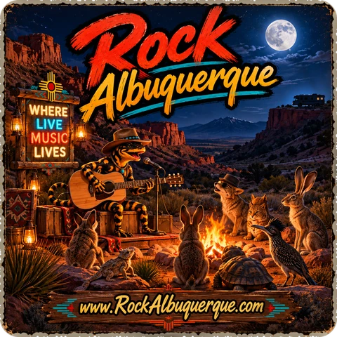 Rock Albuquerque — coaster logo