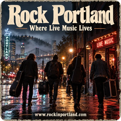 Rock Portland — coaster logo